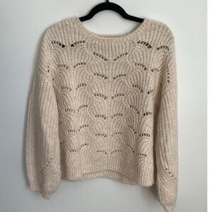 Gentle‎ Fawn Cream Knit Sweater Women's size medium